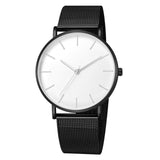 Black Quartz Wristwatch