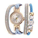 Multi Layer Bracelet Quartz Watch