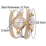 Multi Layer Bracelet Quartz Watch