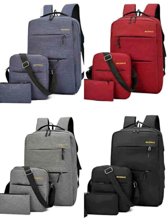 3 pieces school bag