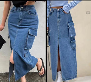 Denim fashionable skirt