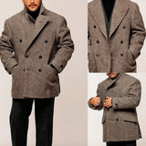 Men's Brown Herringbone Blazer