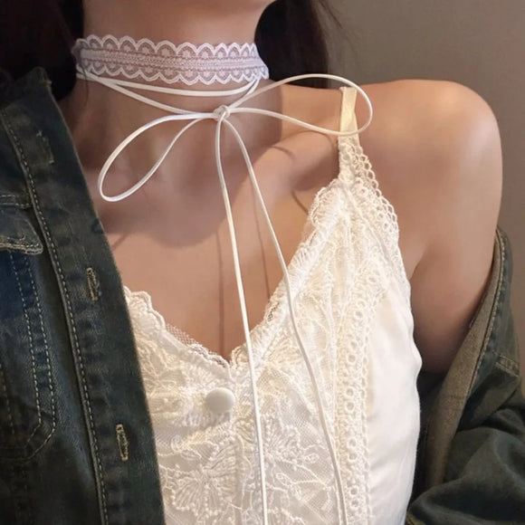 White Lace Necklace