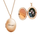 Personalized Picture Necklaces Custom Photo & Text Round