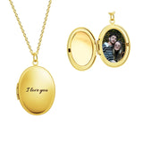 Personalized Picture Necklaces Custom Photo & Text Round