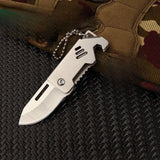 Stainless Steel Sharp Fold Mini Steel Knife Multi-functional Key