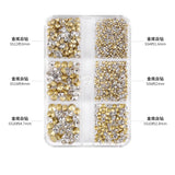 1000pcs Mixed-Size Nail Crystal Manicure Diamond