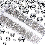 1000pcs Mixed-Size Nail Crystal Manicure Diamond