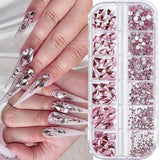 1000pcs Mixed-Size Nail Crystal Manicure Diamond