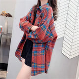 Jacket for Women Check Spring Autumn
