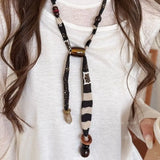 Strip Cloth Chain Necklace