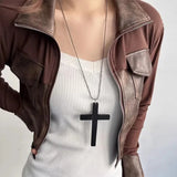 Wood Cross Pendant