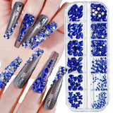 1000pcs Mixed-Size Nail Crystal Manicure Diamond