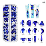 1000pcs Mixed-Size Nail Crystal Manicure Diamond
