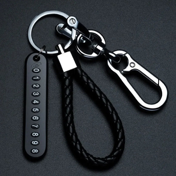 Phone Number Plate Keychain Anti-lost Car.