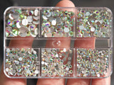 1000pcs Mixed-Size Nail Crystal Manicure Diamond