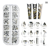 1000pcs Mixed-Size Nail Crystal Manicure Diamond