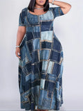 Plus Size 1XL-5XL Women  Popular Large Size Printed dress