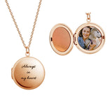 Personalized Picture Necklaces Custom Photo & Text Round