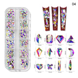 1000pcs Mixed-Size Nail Crystal Manicure Diamond