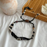 Strip Cloth Chain Necklace