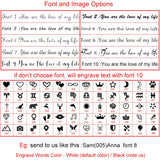 Engraved Picture Text 20/25/30/35mm Round Tag with 60cm Twist Chain