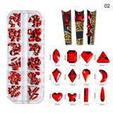 1000pcs Mixed-Size Nail Crystal Manicure Diamond