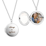Personalized Picture Necklaces Custom Photo & Text Round