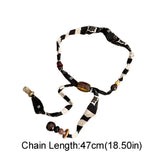 Strip Cloth Chain Necklace