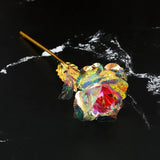 1pcs Artificial Foil Rose Flower