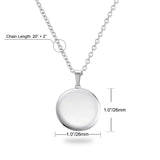 Personalized Picture Necklaces Custom Photo & Text Round