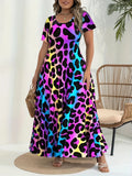 Plus Size 1XL-5XL Women  Popular Large Size Printed dress