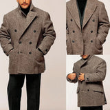Men's Brown Herringbone Blazer