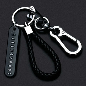 Phone Number Plate Keychain Anti-lost Car.