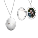 Personalized Picture Necklaces Custom Photo & Text Round