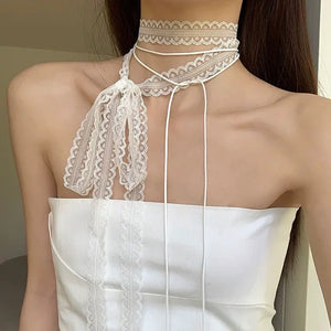 White Lace Necklace