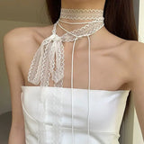 White Lace Necklace