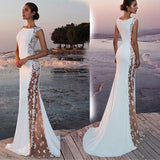 Lace Sleeveless Sexy Long Evening dress