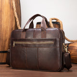 15.6-inch computer handbag leather men's bag