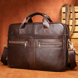 15.6-inch computer handbag leather men's bag