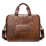 15.6-inch computer handbag leather men's bag