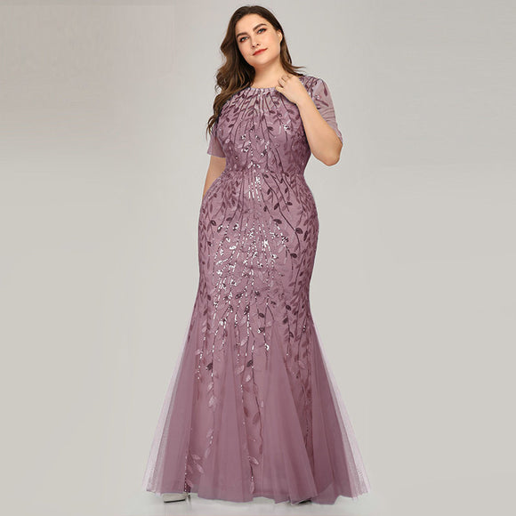 Large size evening dress