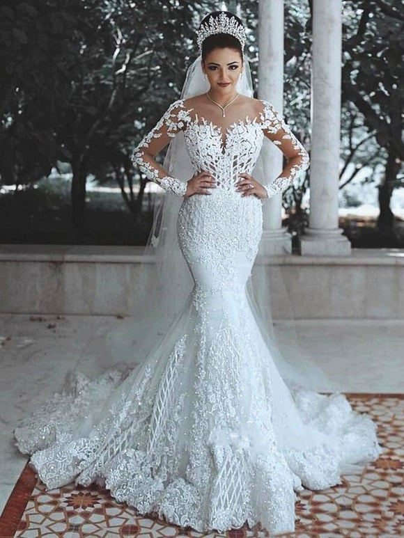 Sparkly Lace Wedding Dress