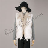 Natural Rabbit Waistcoat jackets