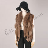 Natural Rabbit Waistcoat jackets