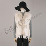 Natural Rabbit Waistcoat jackets