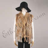 Natural Rabbit Waistcoat jackets