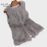 Fur Vest Women Rabbit