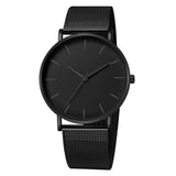 Black Quartz Wristwatch