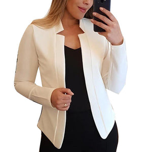 Stand Collar Slims Fit Blazer